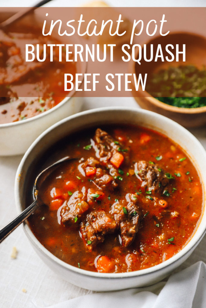 Instant Pot Butternut Squash Beef Stew