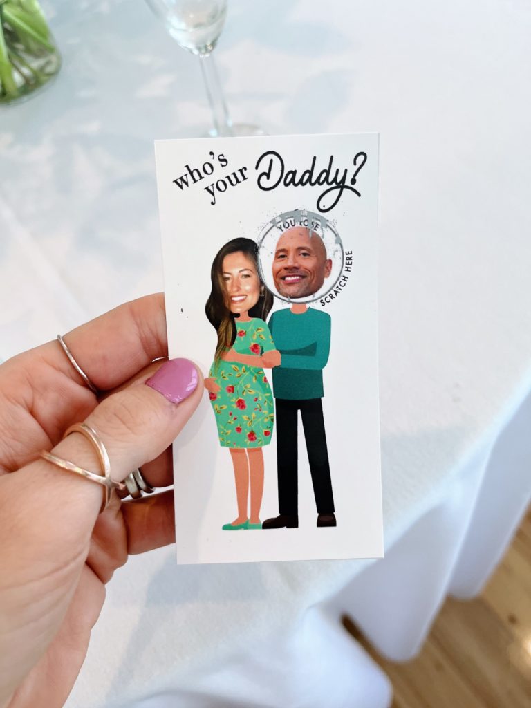 who's your daddy baby shower game