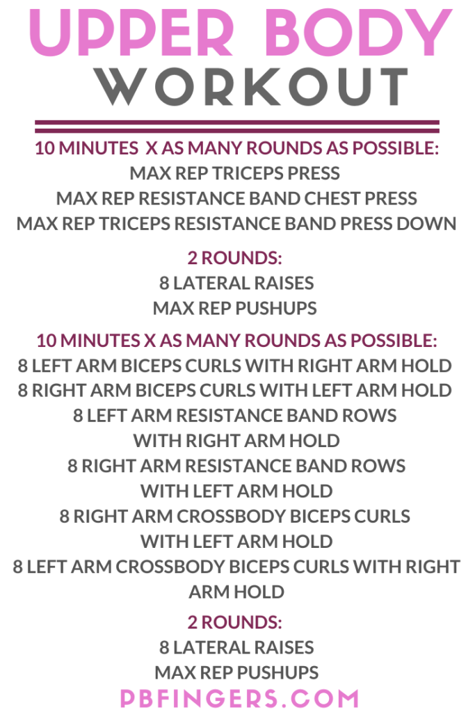 BURN BOOT CAMP upper body workout