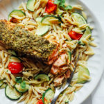 Air Fryer Pesto Salmon