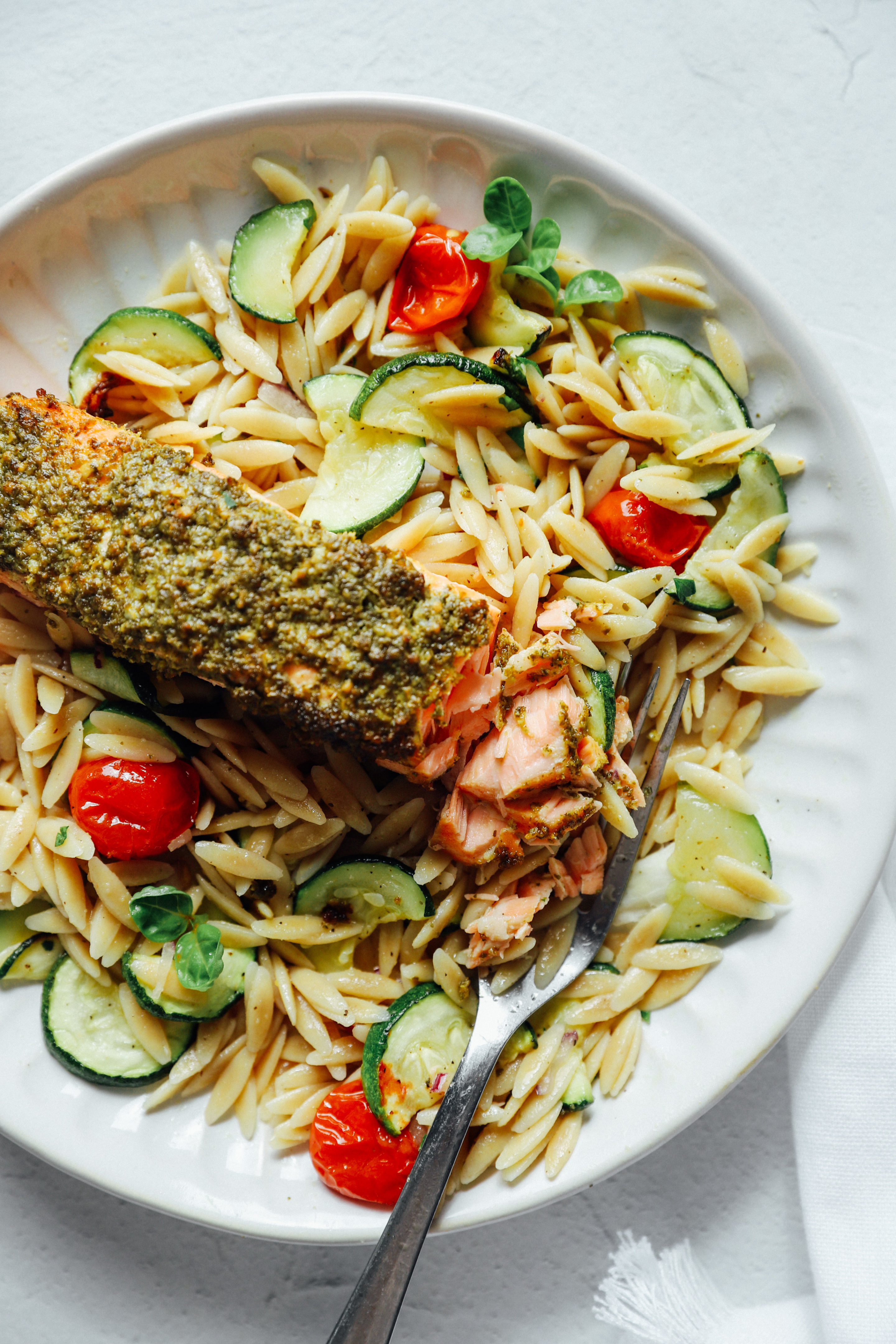 Air Fryer Pesto Salmon