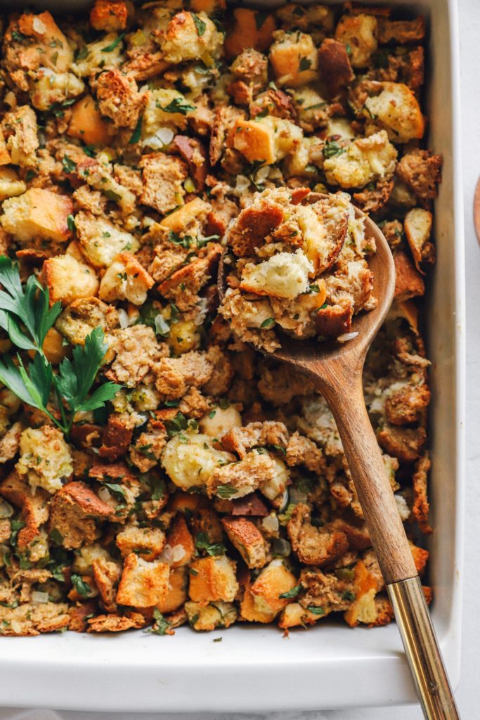 Mom's Stuffing Recipe | Thanksgiving Dinner Meal Plan