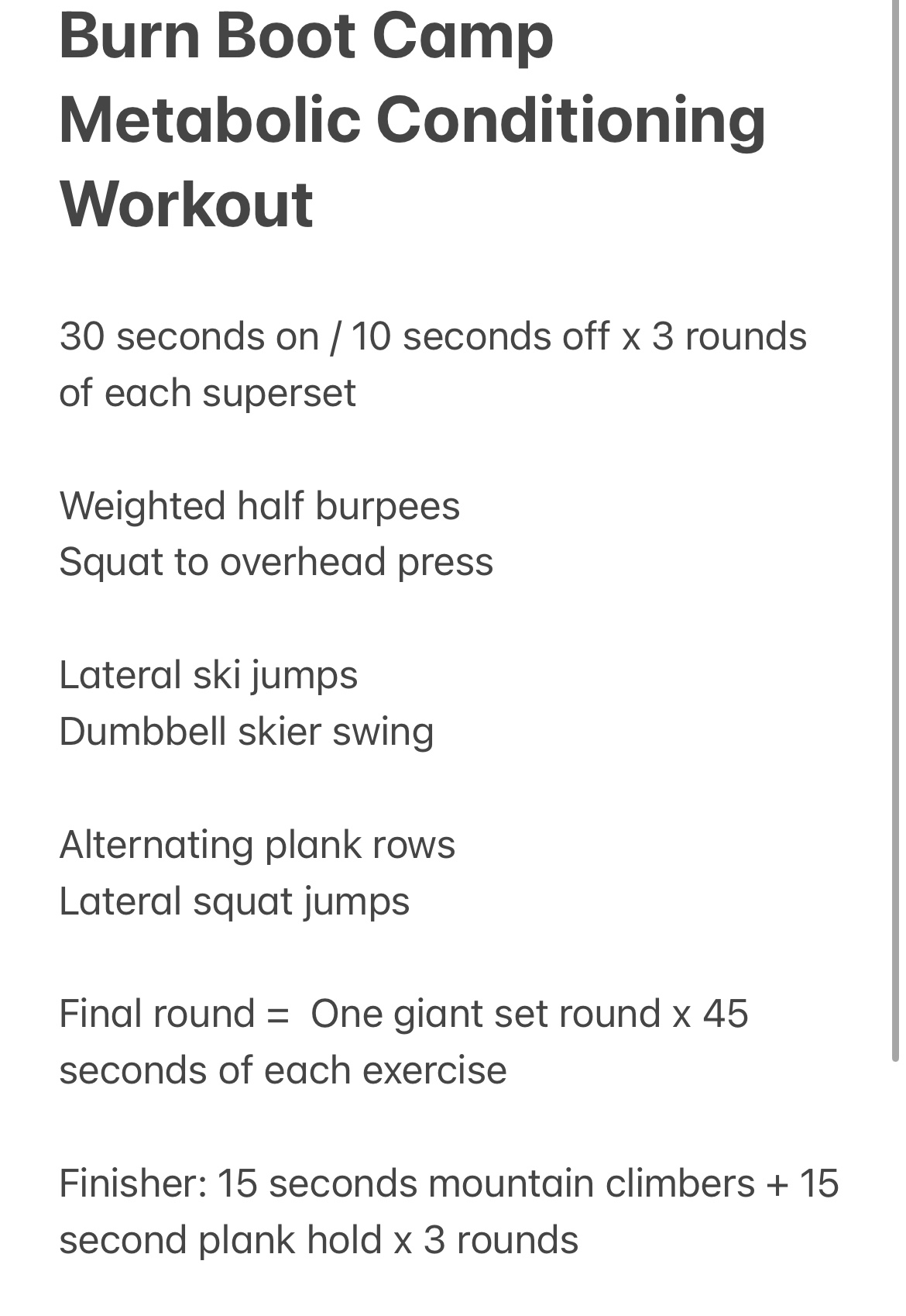 On the Minute' Plyometric Boot Camp Workout - Oats & Rows