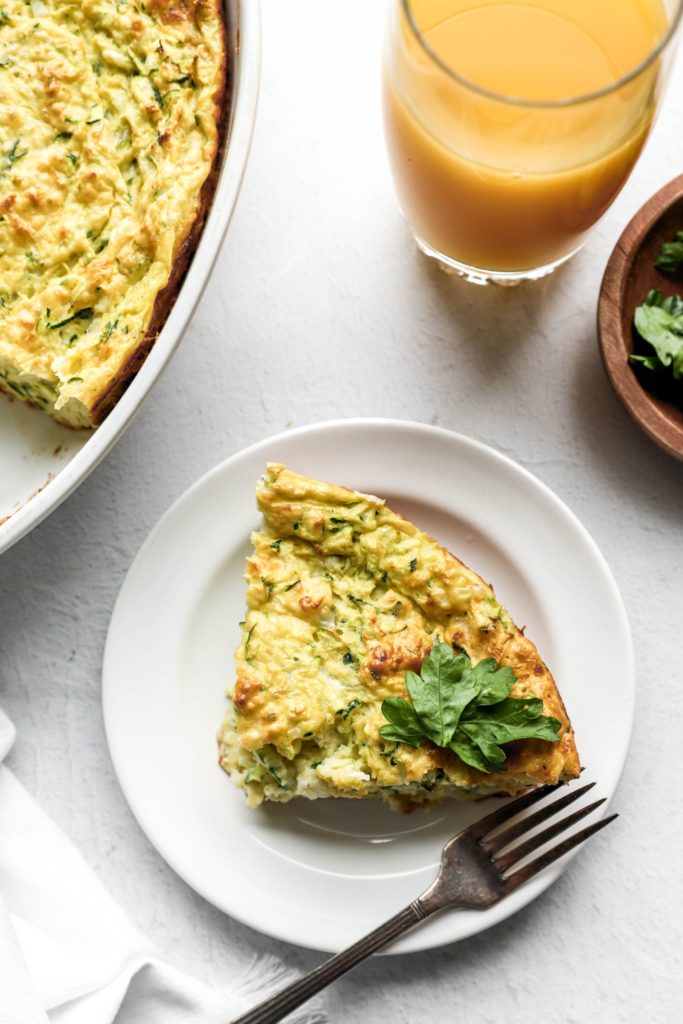 Cottage Cheese Zucchini Breakfast Casserole