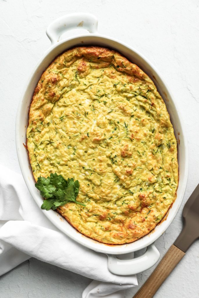 Cottage Cheese Zucchini Breakfast Casserole