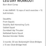 burn boot camp leg workout
