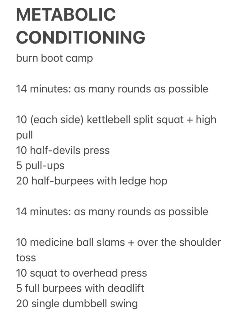 Metabolic Conditioning