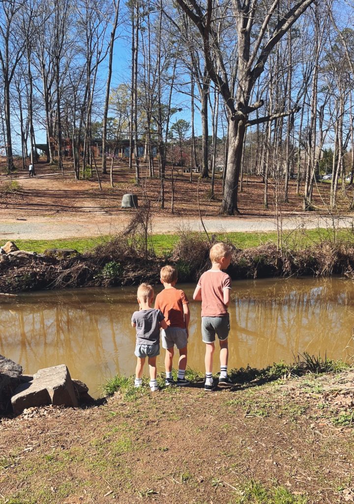 little boys outdoors