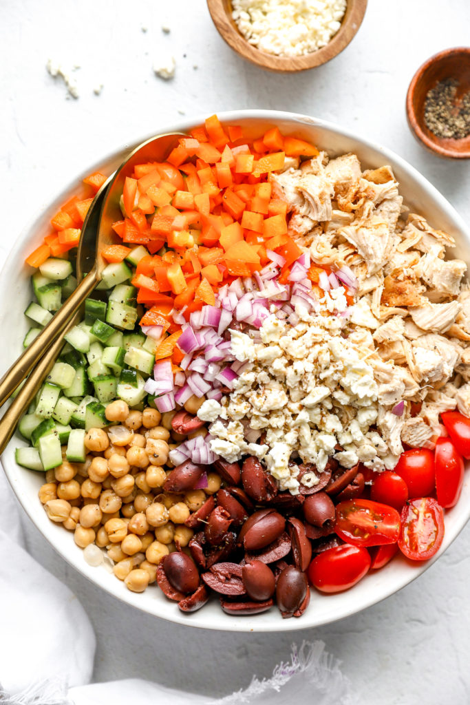 chicken and chickpea salad 