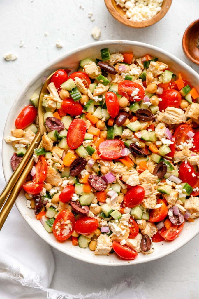chicken and chickpea salad