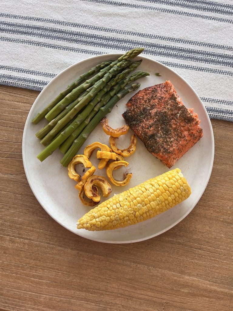 healthy dinner plate