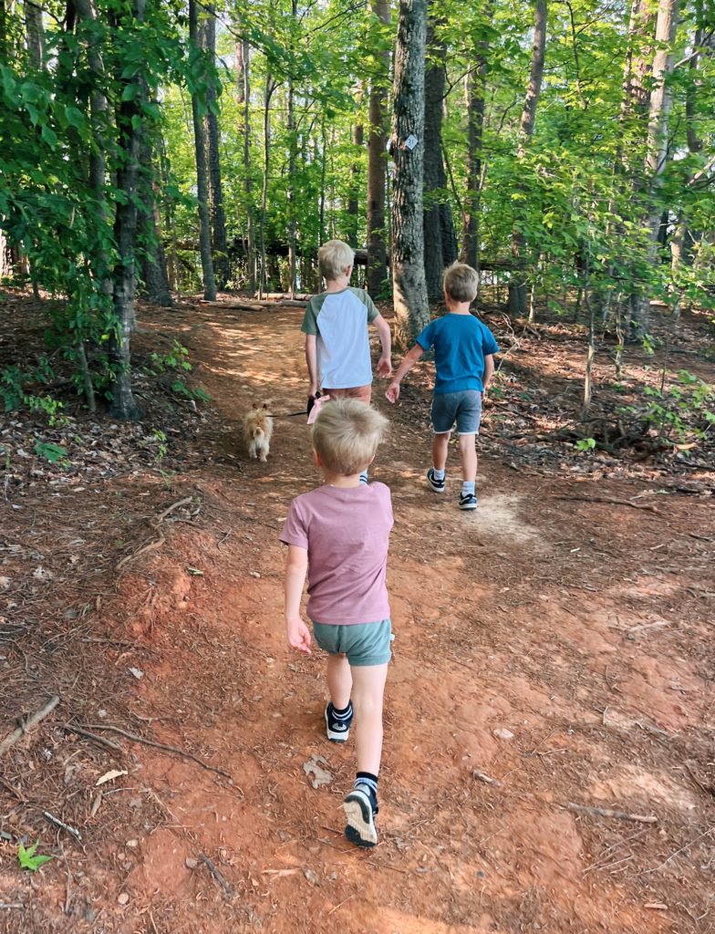 hiking with kids