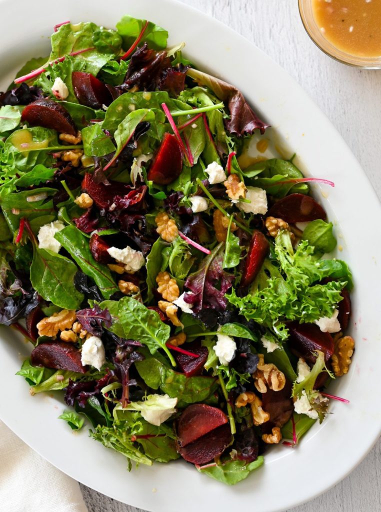 Roasted Beet Salad with Honey-Dijon Vinaigrette