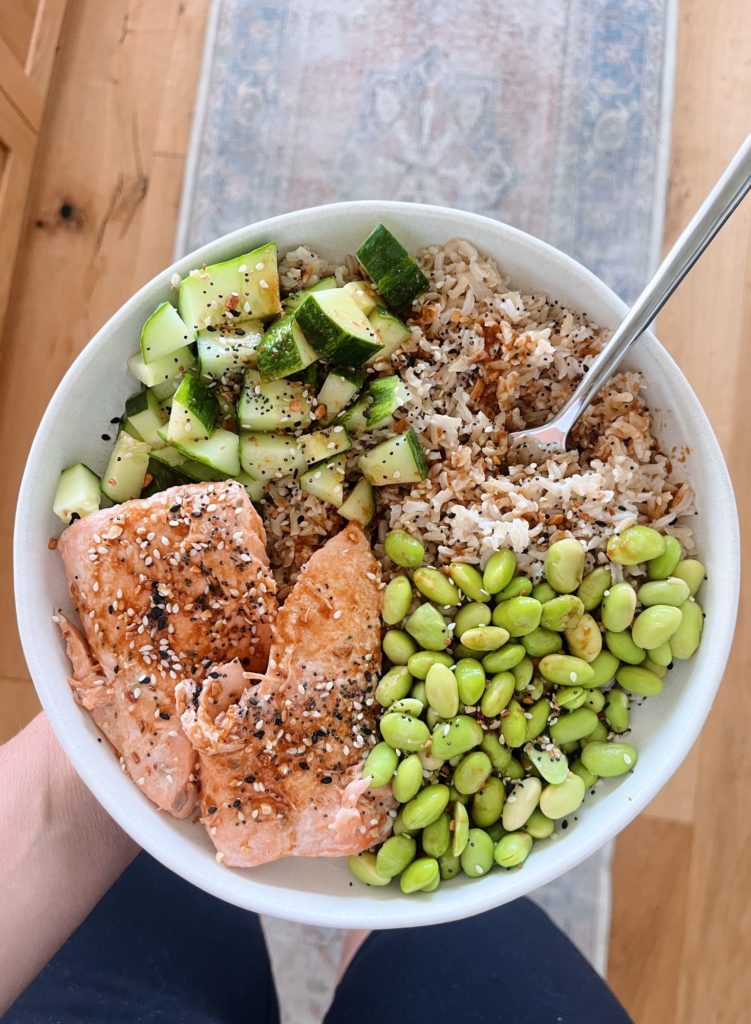 salmon poke bowls