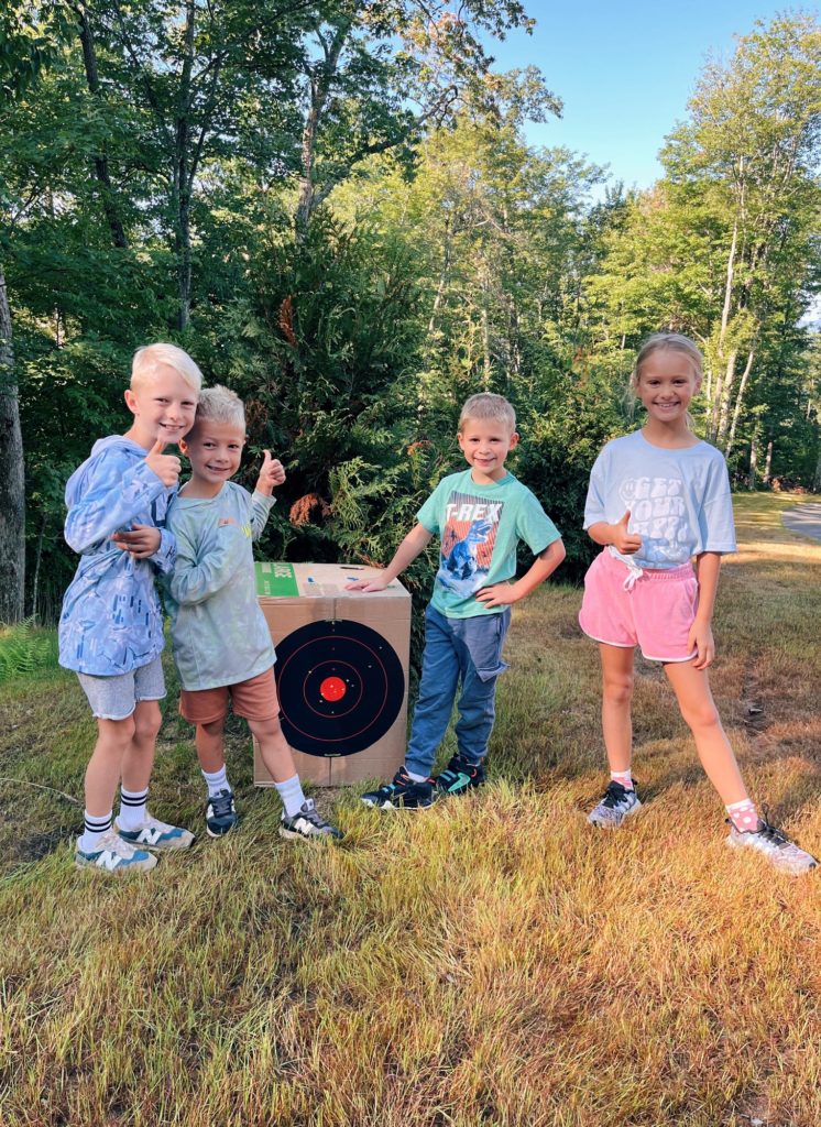 BB gun target shooting