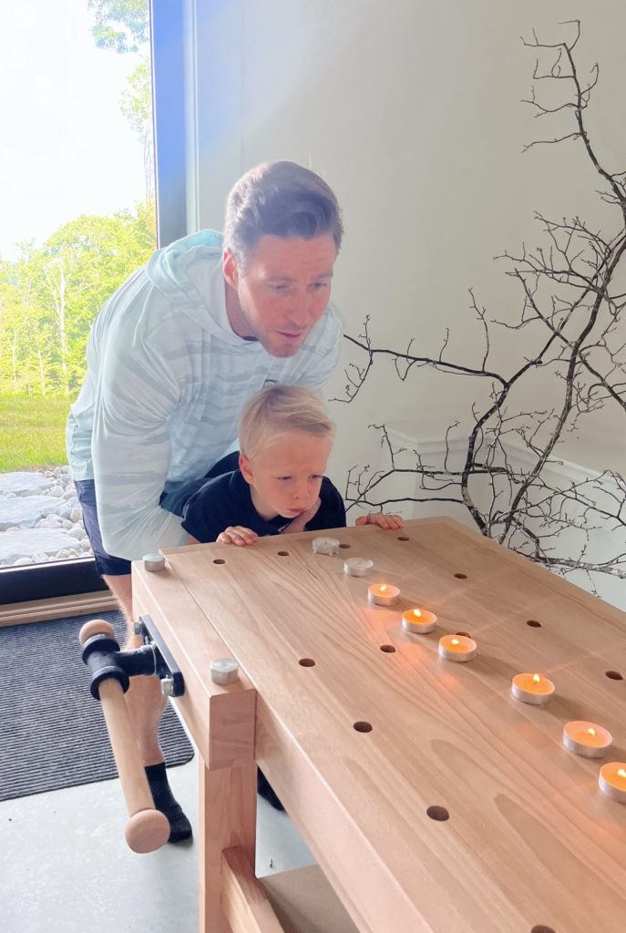 Candle blow lung capacity challenge