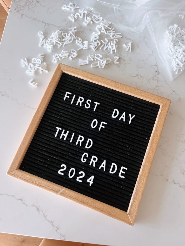first day of 3rd grade
