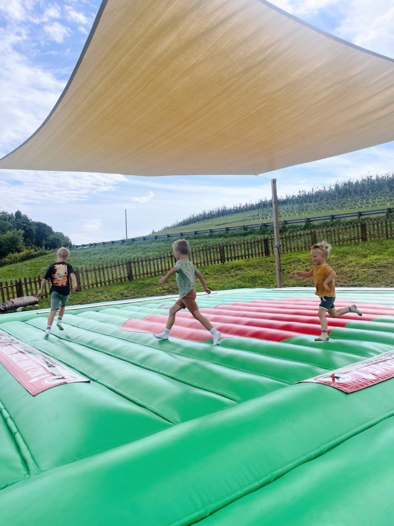 Perry Lowe Orchard jumping pad Perry Lowe Orchards jumping pad