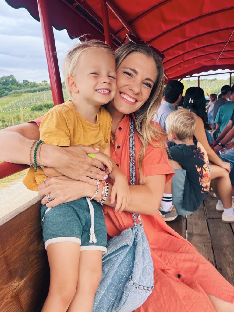 Julie Rhett tractor ride Julie Rhett tractor ride