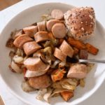 chicken sausage sweet potato bake