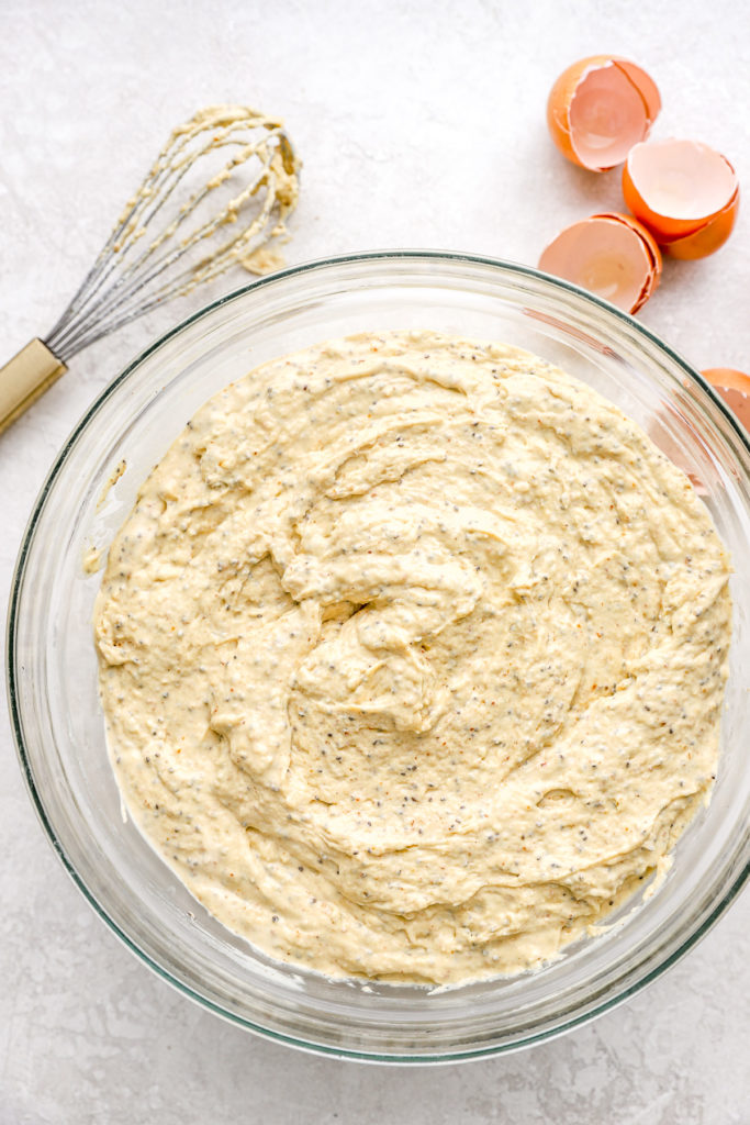 combine dry and wet ingredients