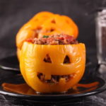 jackolantern stuffed peppers