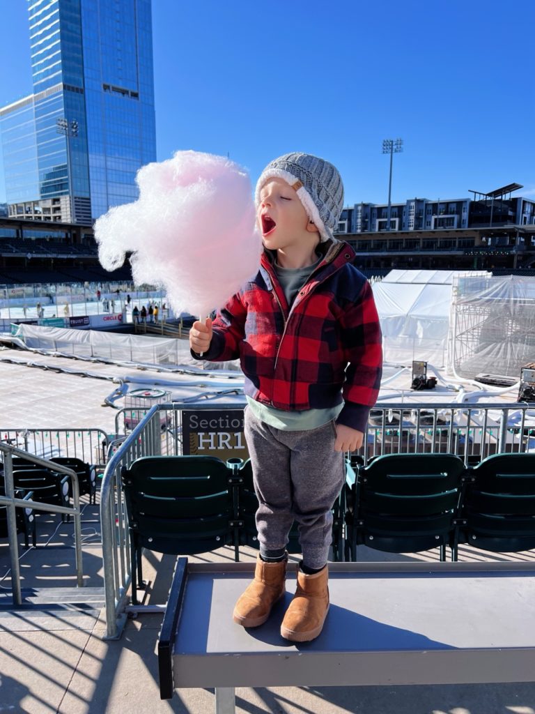 cotton candy Rhett 4 years old light the knights