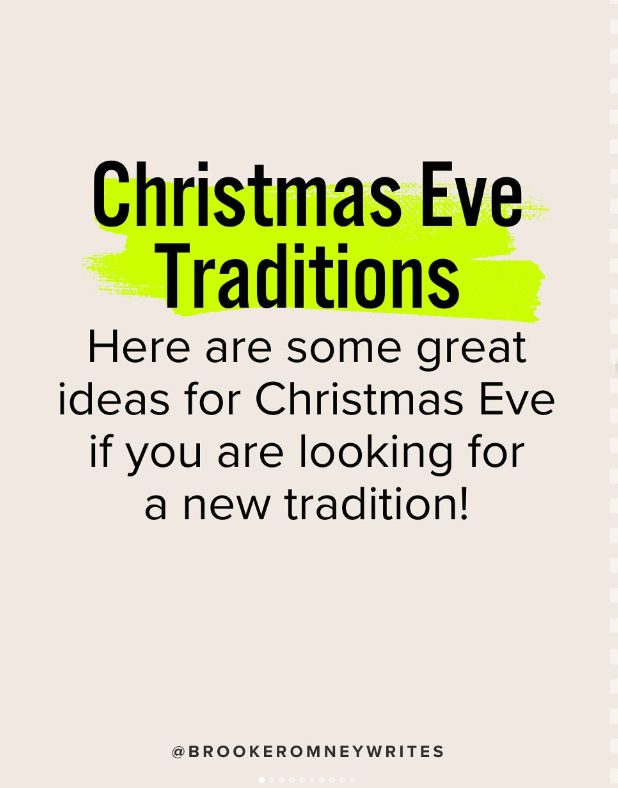hristmas Eve Tradition Ideas christmas tradition ideas | Things I'm Loving Friday #536