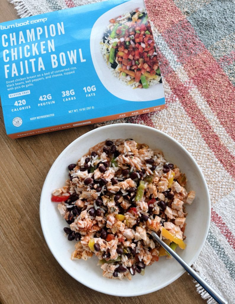 Burn boot camp meals review