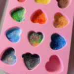 homemade heart crayons