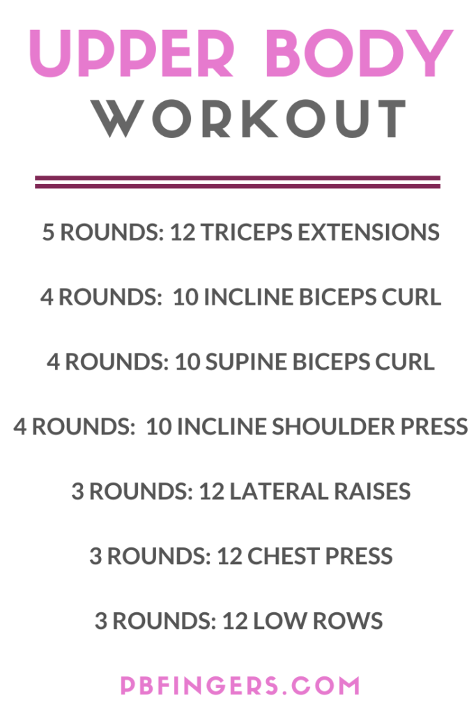 UPPER BODY WORKOUT