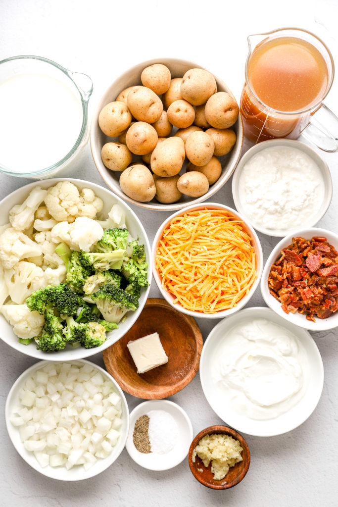 high protein broccoli cheddar soup ingredients