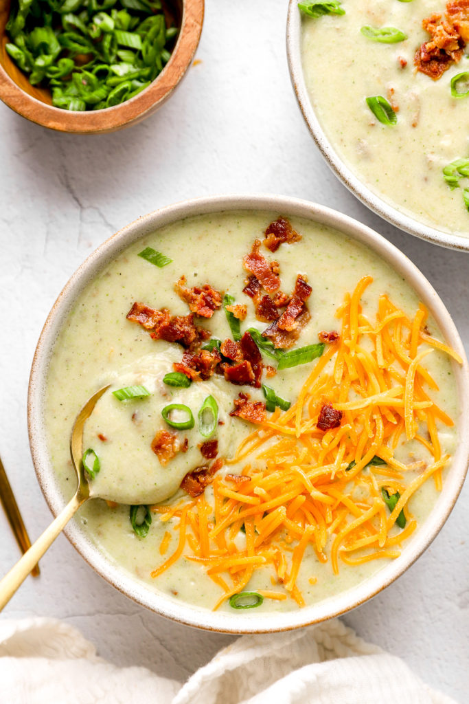 high protein broccoli cheddar soup
