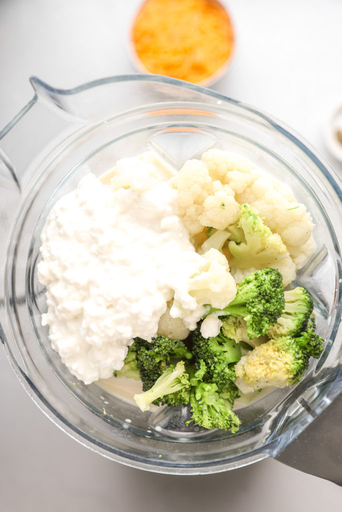 put ingredients in blender