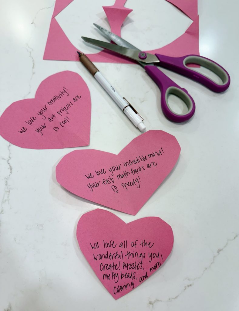 valentine door hearts