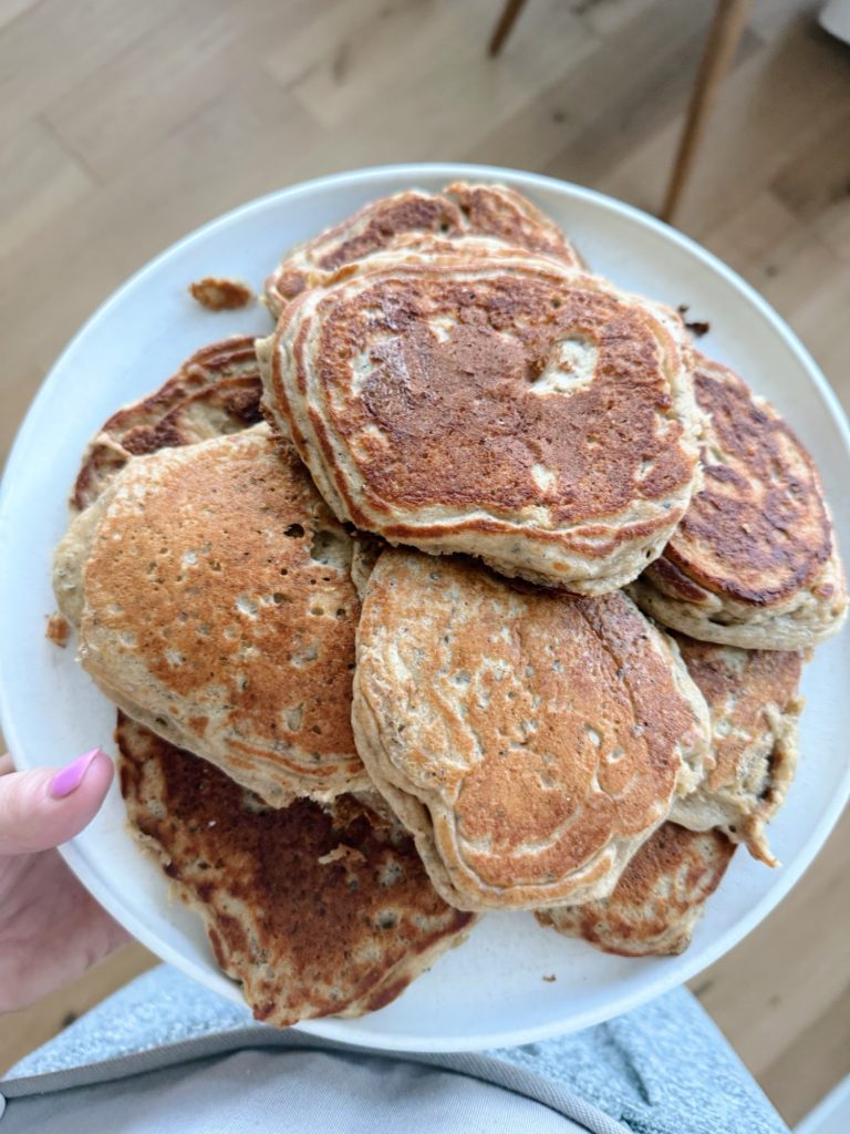 einkorn flour greek yogurt pancakes
