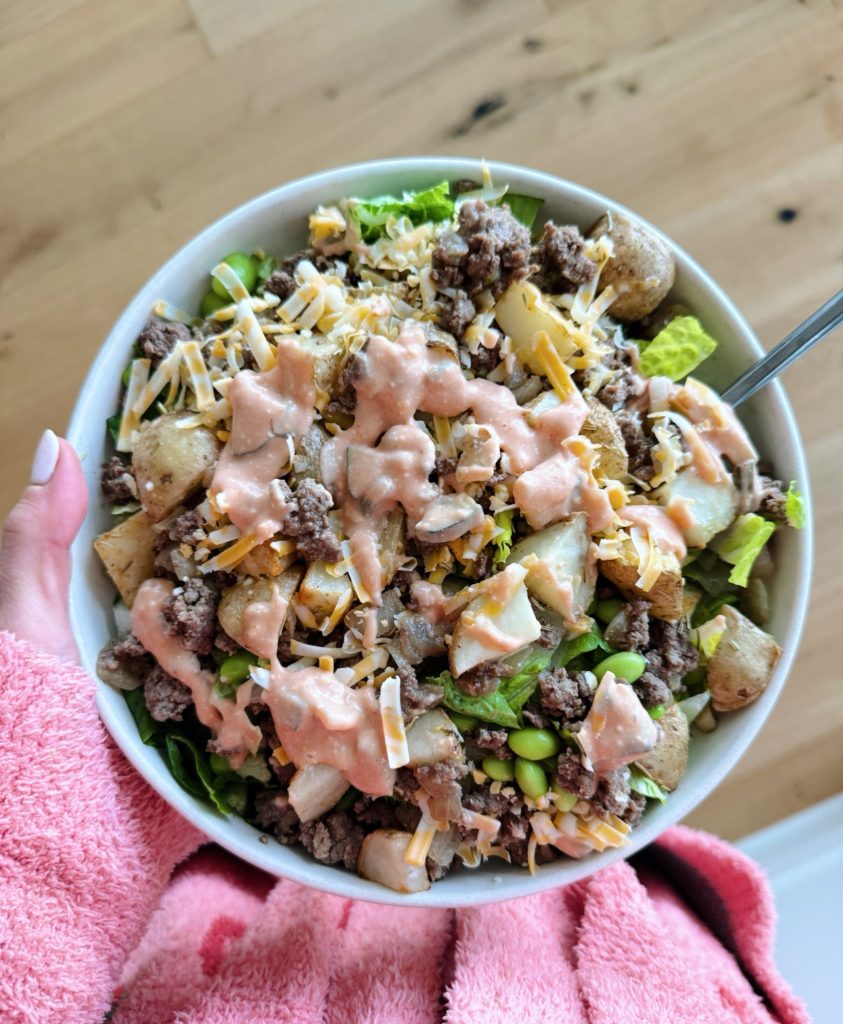 Cheeseburger Salad Week of Weeknight Meals: March 2025