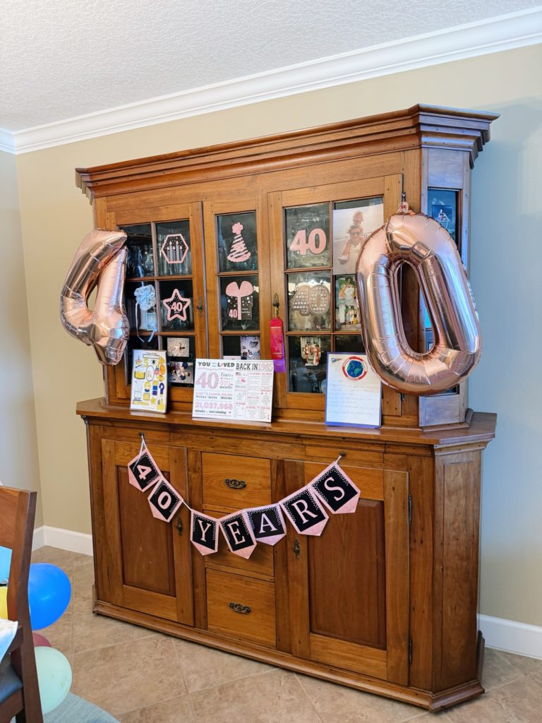 40th birthday decorations
