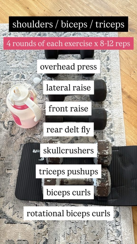 shoulders biceps triceps workout
