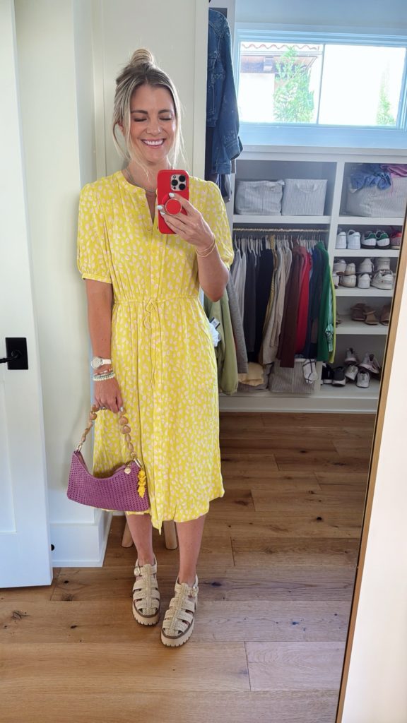 yellow amazon dress