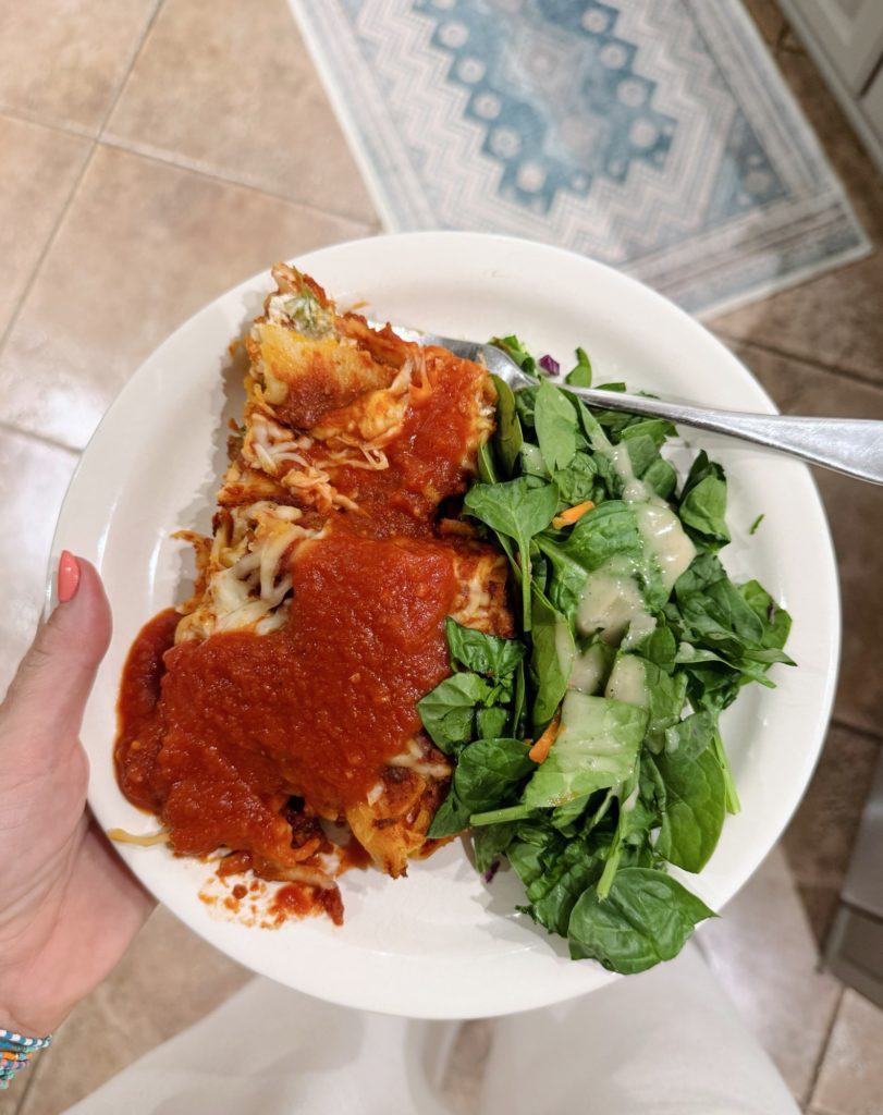 Lasagna + Salad