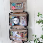 hanging toiletry bag travel hack