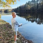 Chase 9 years old fishing