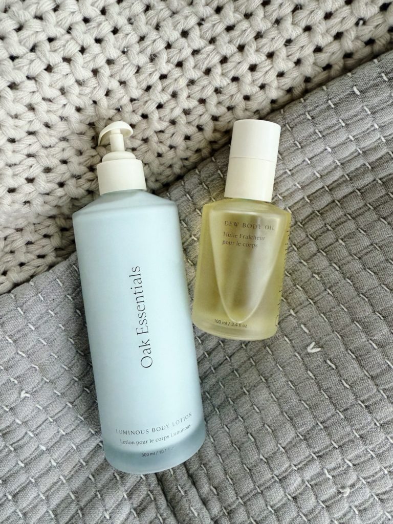 oak essentials body oil lotion
