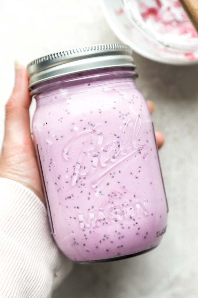 mason jar chia pudding