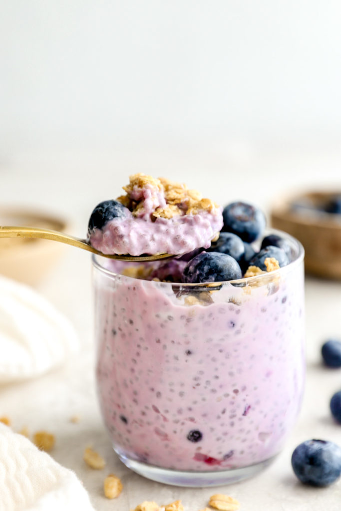 blueberry chia pudding toppings