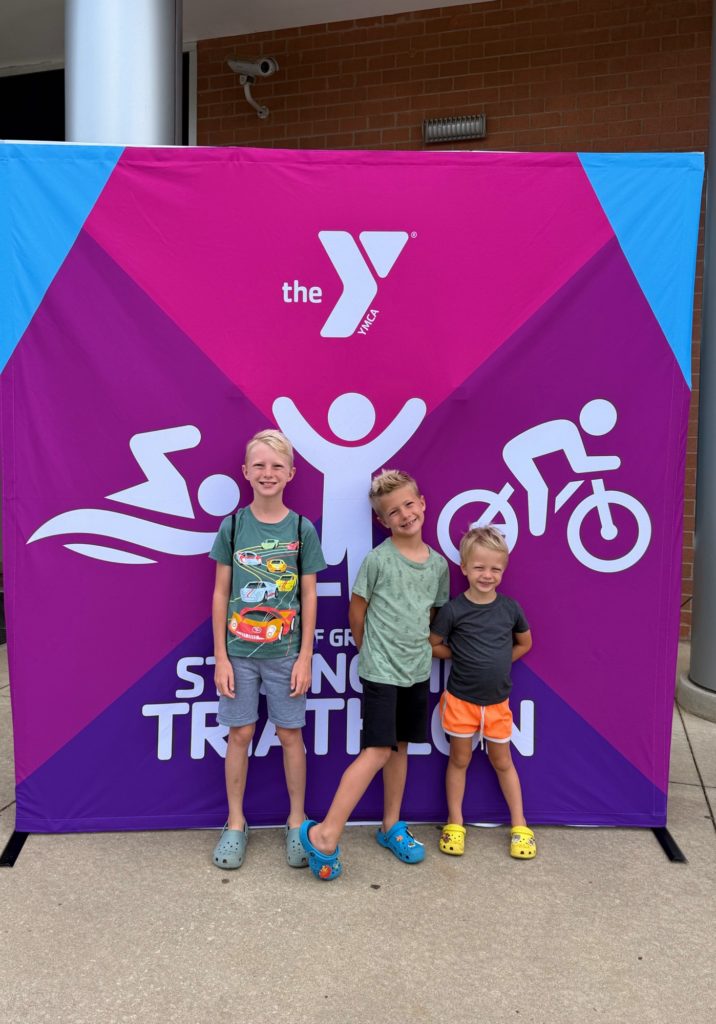 Chase Ryder Rhett triathlon greenville ymca
