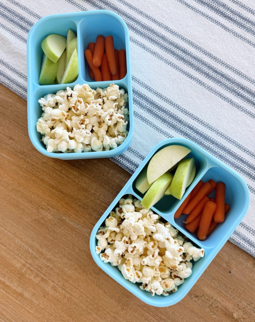 Homemade Buttered Popcorn after school snack ideas