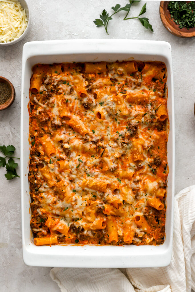 Cottage Cheese Baked Pasta