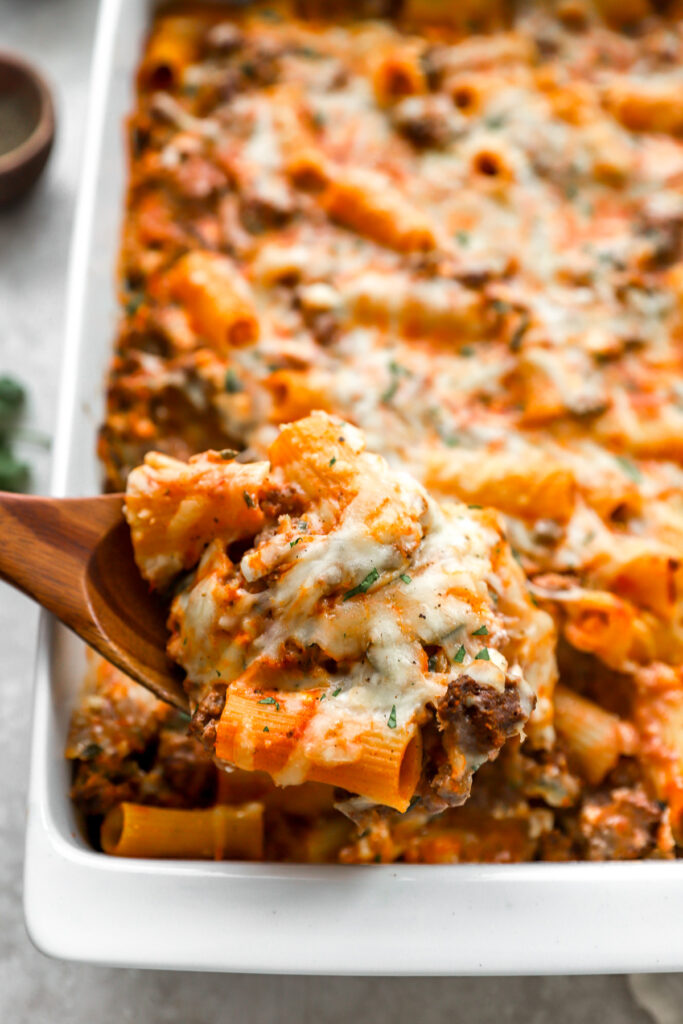 Cottage Cheese Baked Pasta